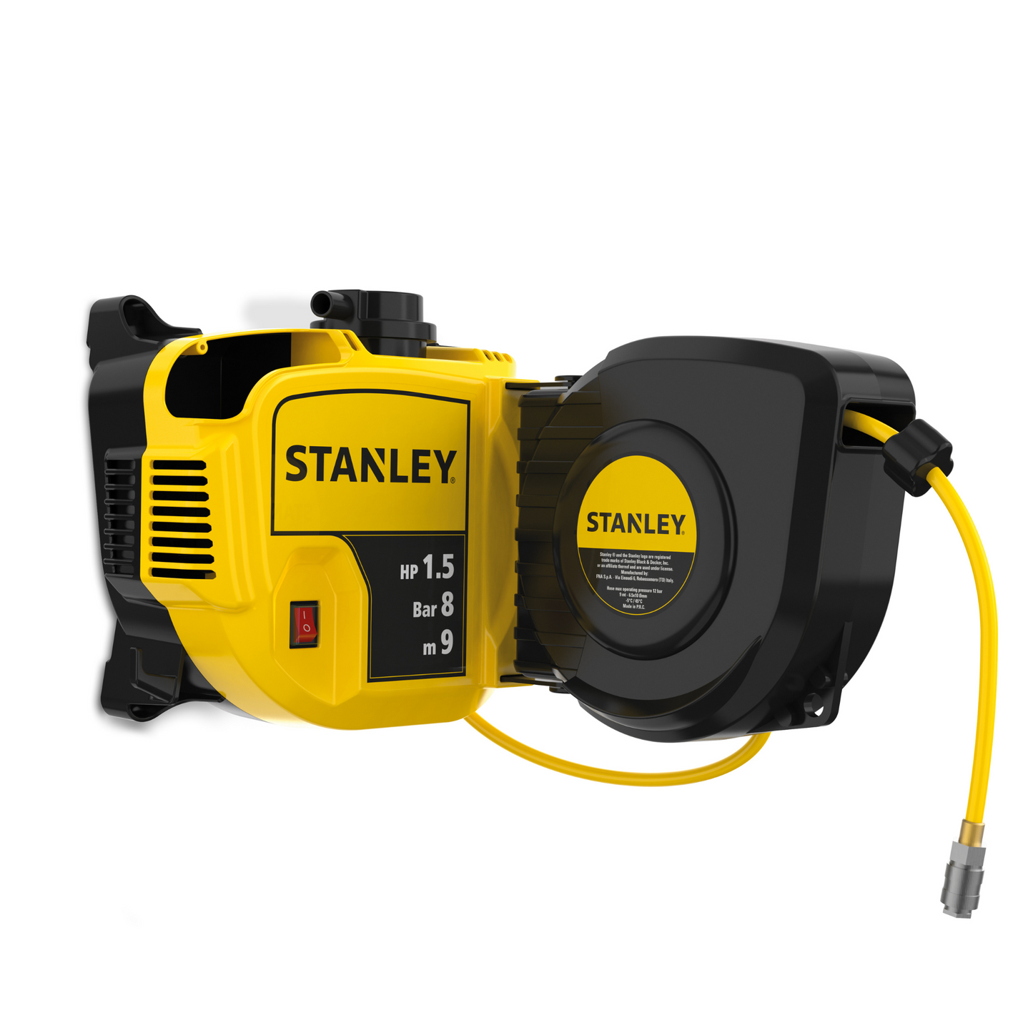 Stanley Kompresor Bezolejowy 1,5KM 8Bar Wall Tech