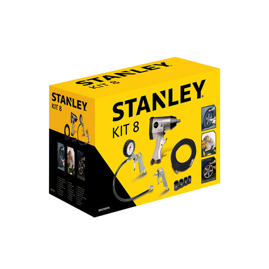 Zestaw i Klucz Pneumatyczny 8-elementowy Stanley