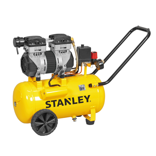 Kompresor Wyciszony 59db(A) Stanley 1,3Km 24L 8Bar